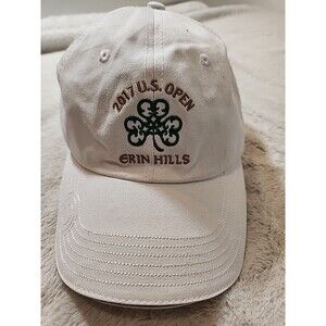 U.S. Open Hat Cap Strapback Adult Mens Womens 2017 Erin‎ Hills White USGA Member